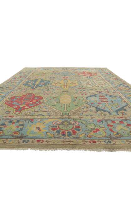 9 x 12 Colorful Oushak Rug 80725