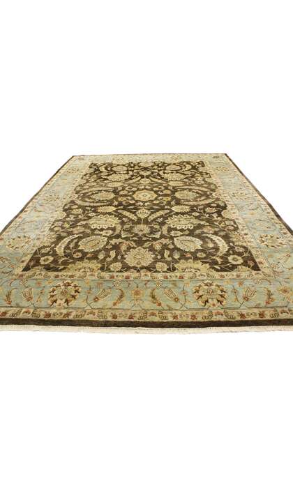 9 x 12 Vintage Earth-Tone Pakistani Rug 76772