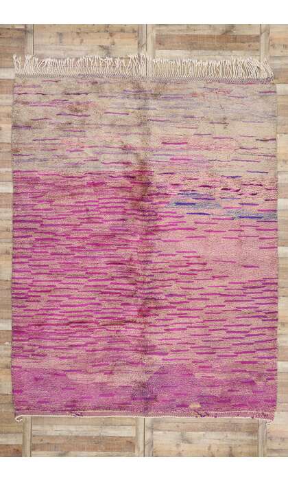 9 x 12 Modern Pink Beni Mrirt Moroccan Rug 21120