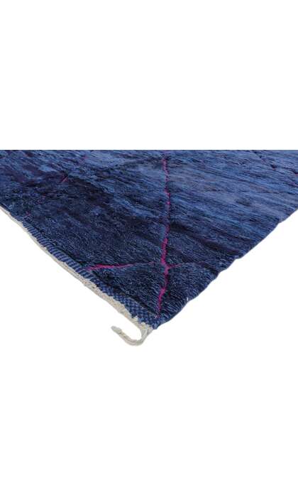 9 x 12 Modern Blue Beni Mrirt Moroccan Rug 21106