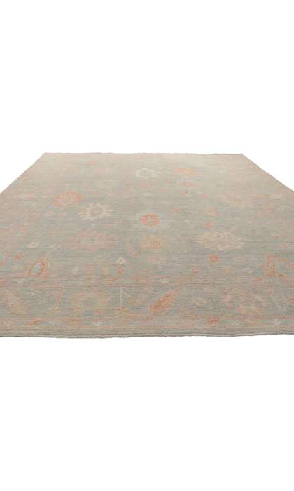 9 x 12 Vintage Style Muted Oushak Rug 80913