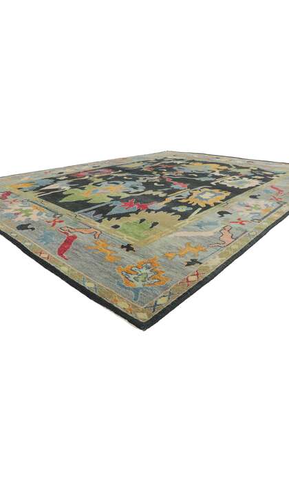 9 x 12 Colorful Oushak Rug Modern Style 30886