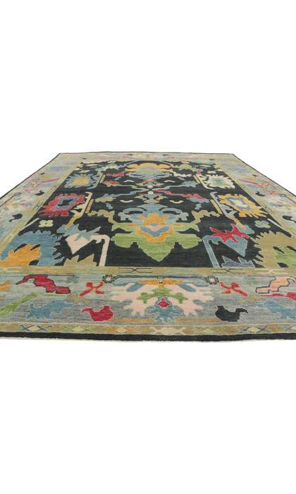 9 x 12 Colorful Oushak Rug Modern Style 30886