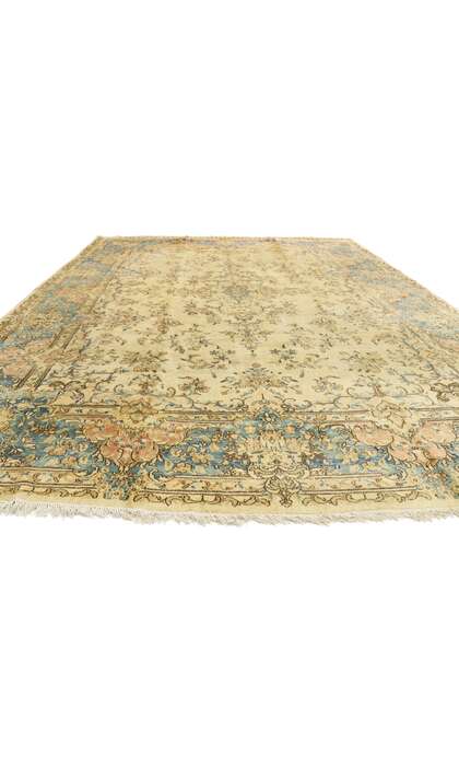 9 x 13 Antique Persian Kerman Rug 73996