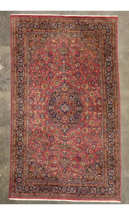 9 x 16 Vintage Persian Mashhad Rug 75202