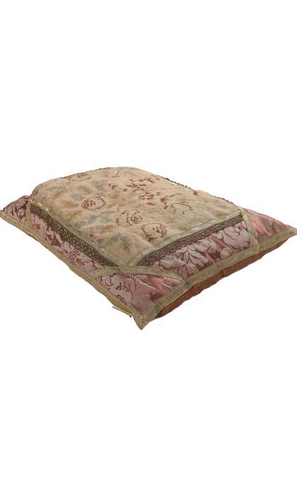 2 x 1 Antique French Aubusson Pillow 78621