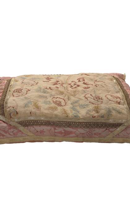 2 x 1 Antique French Aubusson Pillow 78621