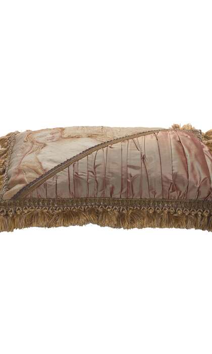 2 x 1 Antique French Aubusson Pillow 78616