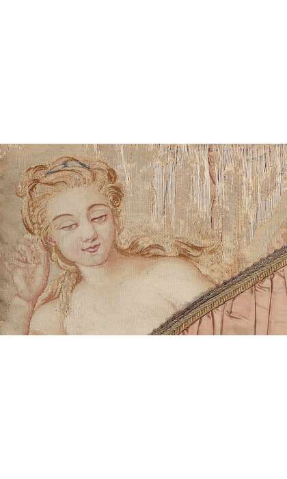 2 x 1 Antique French Aubusson Pillow 78616