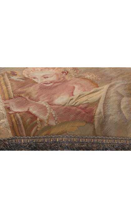 1 x 1 Antique French Aubusson Pillow 78617