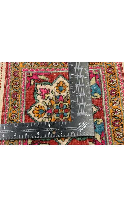 1 x 1 Antique Persian Semnan Rug 77164