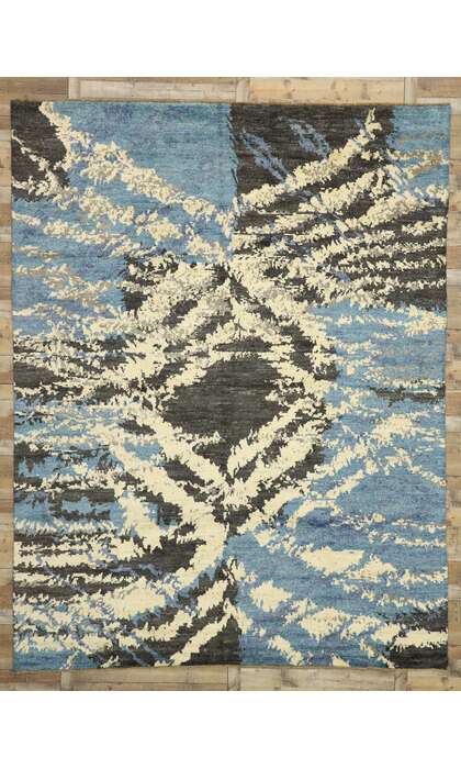 10 x 13 Abstract Moroccan Rug 80479