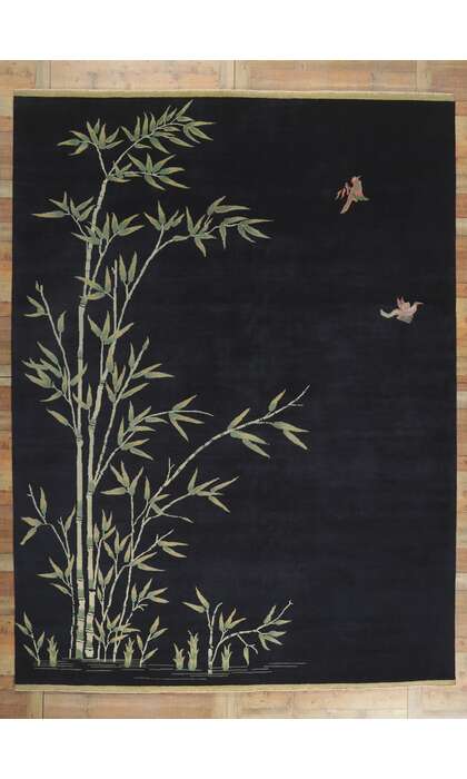 10 x 13 Chinese Art Deco Pictorial Rug 30820