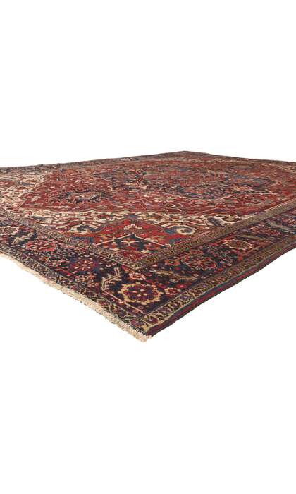 10 x 14 Antique Persian Heriz Rug 78633
