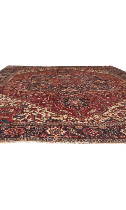 10 x 14 Antique Persian Heriz Rug 78633
