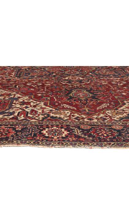 10 x 14 Antique Persian Heriz Rug 78633