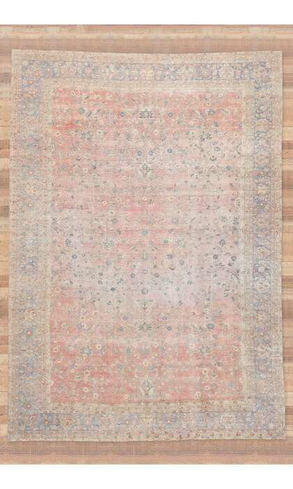 11 x 16 Soft Pastel Antique Rug 76756