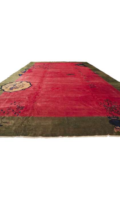 12 x 20 Oversized Antique Chinese Deco Rug 77760