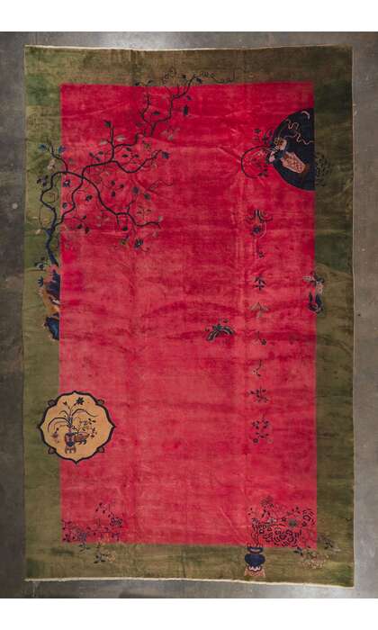 12 x 20 Oversized Antique Chinese Deco Rug 77760
