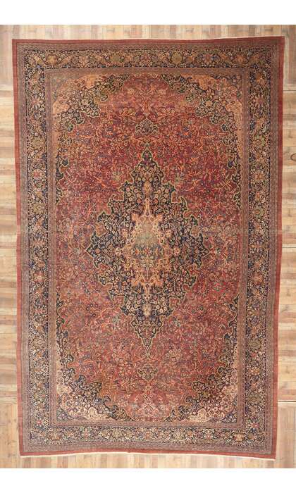 14 x 22 Antique Persian Farahan Rug 78651