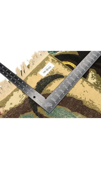 2 x 3 Vintage Joan Miro Tapestry Pictorial Rug 77099