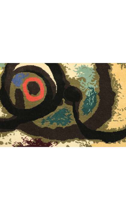 2 x 3 Vintage Joan Miro Tapestry Pictorial Rug 77099