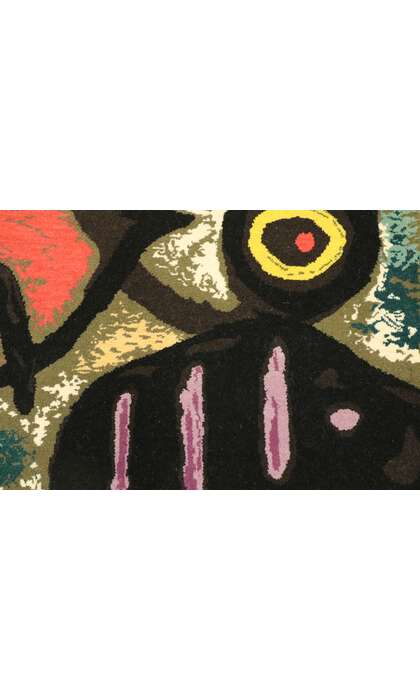 2 x 3 Vintage Joan Miro Tapestry Pictorial Rug 77100