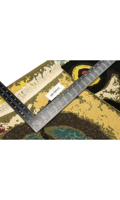 2 x 3 Vintage Joan Miro Tapestry Pictorial Rug 77101