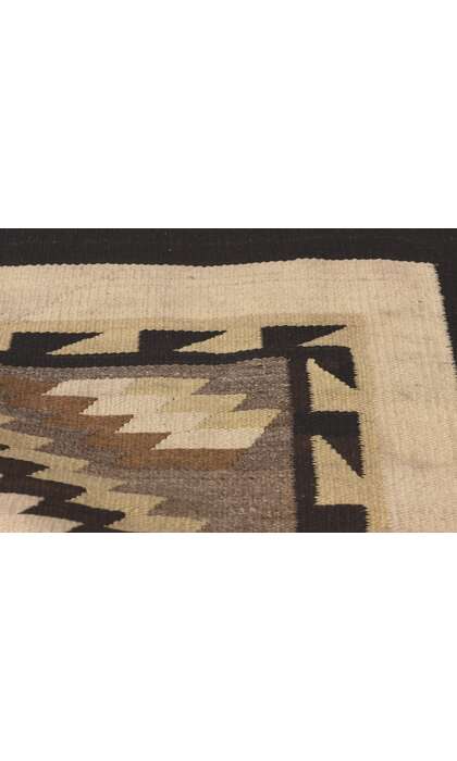 2 x 3 Antique Two Grey Hills Navajo Rug 78638