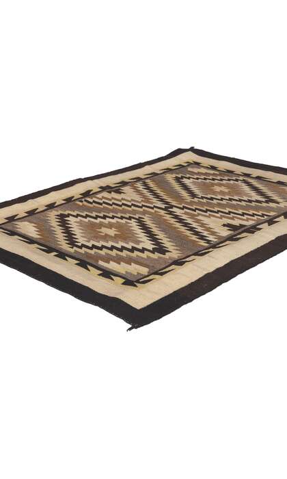 2 x 3 Antique Two Grey Hills Navajo Rug 78638