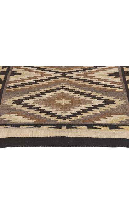 2 x 3 Antique Two Grey Hills Navajo Rug 78638