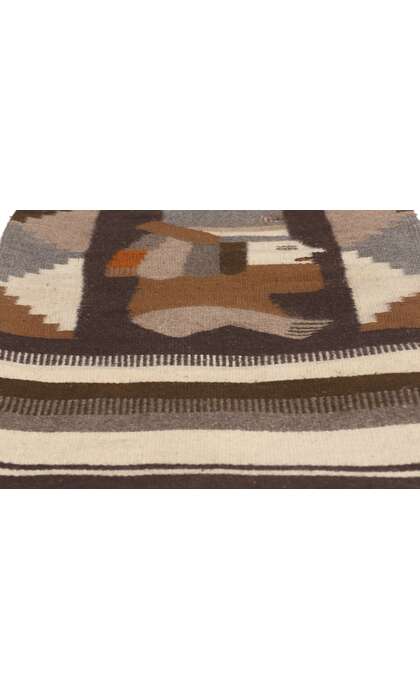 2 x 4 Vintage Mexican Zapotec Pictorial Rug 78636