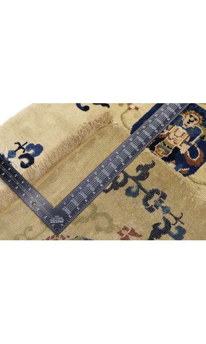 2 x 5 Antique Chinese Art Deco Pictorial Rug 77594