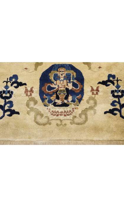 2 x 5 Antique Chinese Art Deco Pictorial Rug 77594