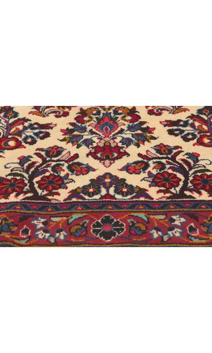 3 x 10 Vintage Persian Sarouk Rug 78634
