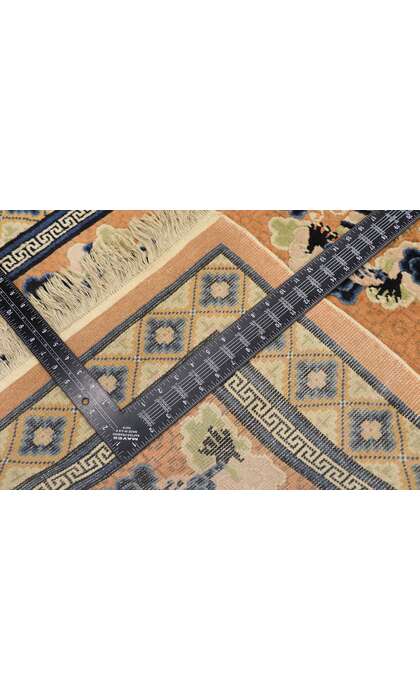 3 x 5 Antique Chinese Dragon Pictorial Rug 77589