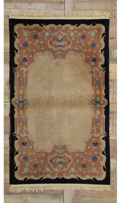 3 x 5 Antique Chinese Art Deco Rug 70718