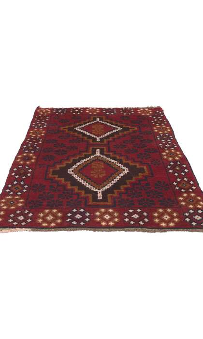 3 x 5 Vintage Afghan Baluch Rug 78631