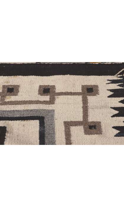 3 x 5 Antique Two Grey Hills Navajo Rug 78637