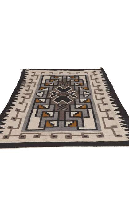3 x 5 Antique Two Grey Hills Navajo Rug 78637