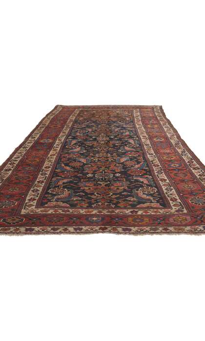 4 x 10 Antique Persian Kurdish Rug 73304