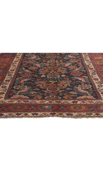 4 x 10 Antique Persian Kurdish Rug 73304