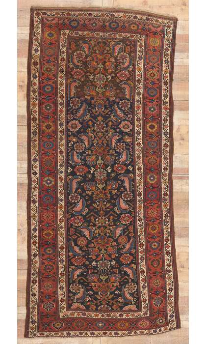 4 x 10 Antique Persian Kurdish Rug 73304