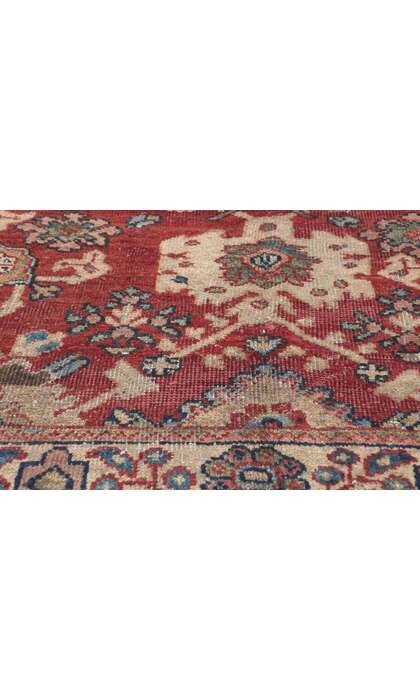 4 x 10 Vintage Persian Mahal Rug 75346