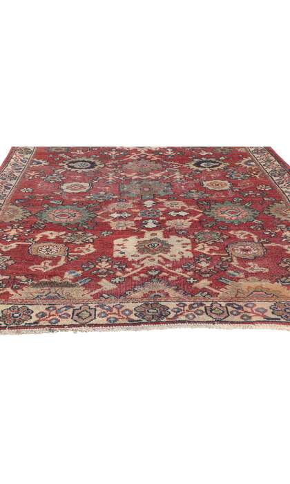 4 x 10 Vintage Persian Mahal Rug 75346