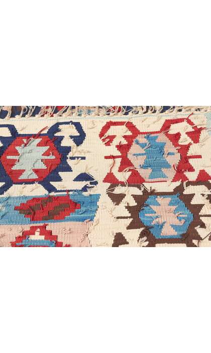 4 x 5 Vintage Turkish Kilim Silk Rug 78644