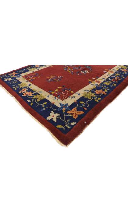 4 x 6 Antique Chinese Art Deco Rug 72233