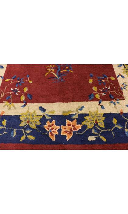 4 x 6 Antique Chinese Art Deco Rug 72233