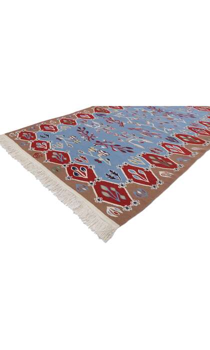 4 x 6 Vintage Oltenian Romanian Kilim Rug 78048