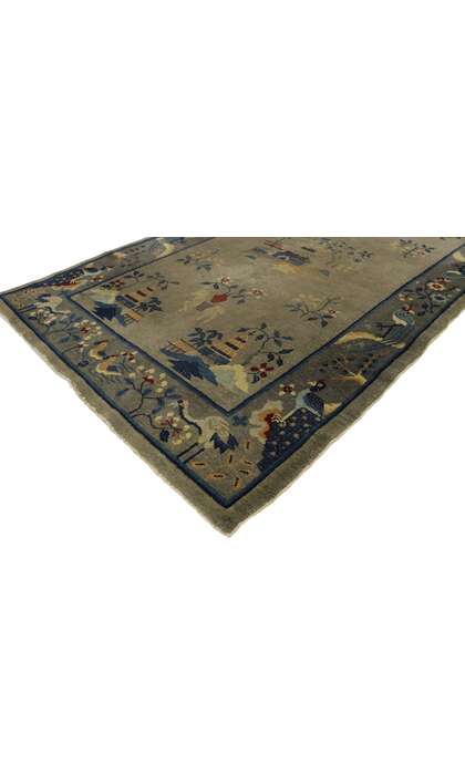 4 x 7 Antique Chinese Art Deco Rug 77557